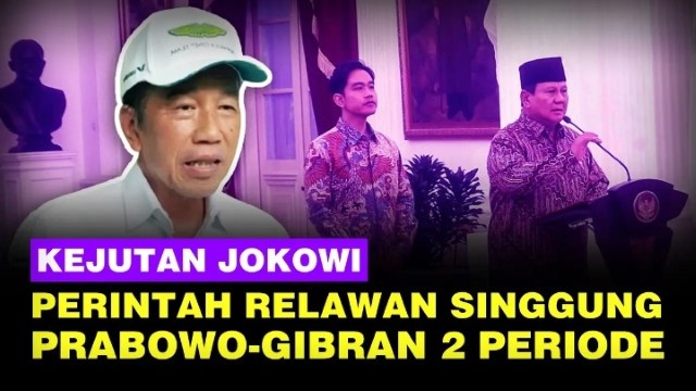Jokowi Akui Perintahkan Relawan Dukung Prabowo-Gibran 2 Periode