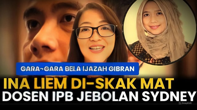 MOMEN Pembela Ijazah Gibran Kena Skakmat Dosen IPB Lulusan Sidney
