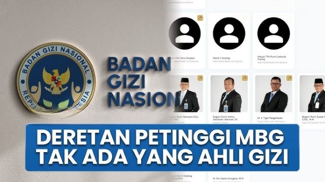 Daftar 10 Petinggi BGN, Didominasi Purnawirawan TNI-Polri: Tak Ada Yang Punya Background Gizi!