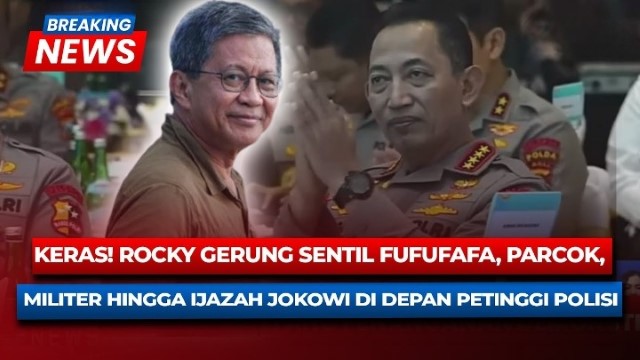 KEJUTAN Rocky Gerung Depan Barisan Jenderal Polri: Singgung Parcok Bikin Moderator Kalang Kabut!