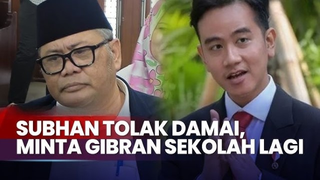 Makin Rumit! Gibran Didesak Mundur dan Kembali Bersekolah Imbas Penggugat Ijazah SMA Tolak Berdamai