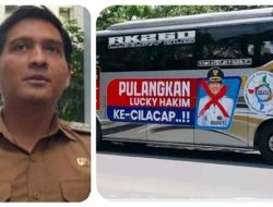 Heboh Muncul Bus Khusus untuk Pulangkan Bupati Indramayu Lucky Hakim ke Kampungnya di Cilacap