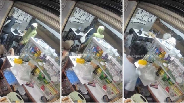 Detik-Detik Geng Motor Bersenpi Serang Warkop di Tanah Abang, Tembak Pemilik dan Karyawan