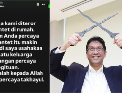 Anak Menkeu Purbaya Bongkar Teror Santet di Rumah, Pasca Sang Ayah Tolak Bayar Utang Kereta Cepat China