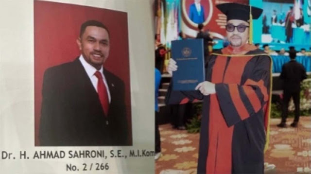 Apa Judul Disertasi Ahmad Sahroni? Resmi Lulus S3, Tugas Akhirnya Bahas Korupsi