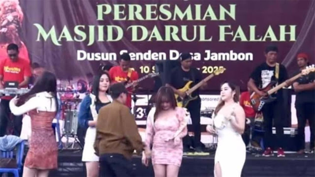 Viral Peresmian Masjid di Temanggung Nanggap Biduan Dangdut, Ini Faktanya