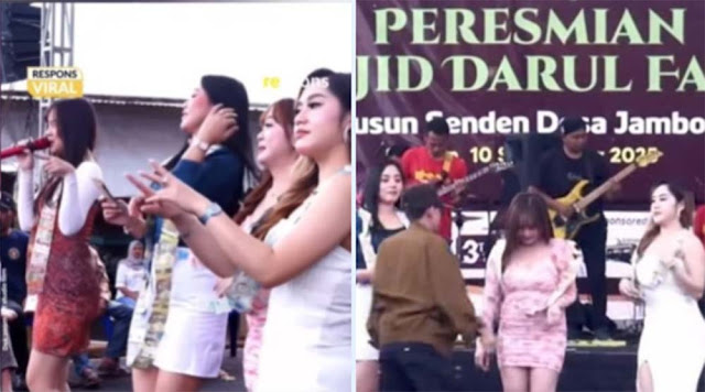 Viral Peresmian Masjid di Temanggung Pakai Acara Dangdutan, Undang Biduan Seksi-Seksi