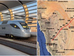 Kereta Cepat di Saudi Rp112 Triliun sepanjang 1.500 km – Whoosh cuma 114 km dengan Harga yang Sama