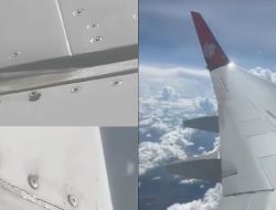 Viral Video Baut Kendur di Sayap Pesawat Lion Air saat Terbang, Penumpang Panik