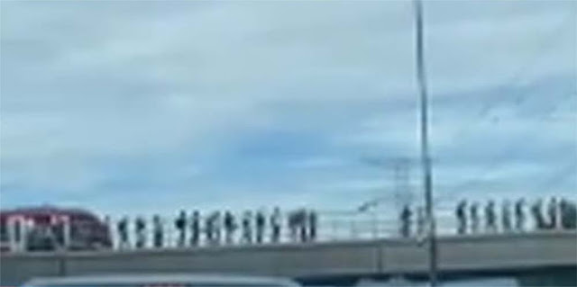 Viral Detik-Detik LRT Alami Gangguan! Penumpang Jalan Kaki di Rel Setinggi 15 Meter