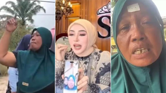 Tangis Haru Ibu Vina, Tetangga Setia Melda Safitri yang Viral Dihadiahi Umrah Dari Shella Saukia