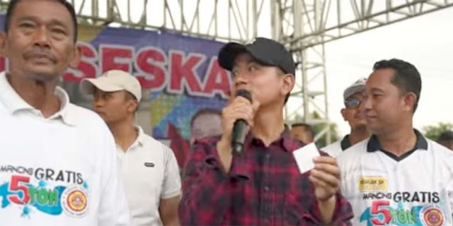 Gibran Bagikan Doorprize Mancing di Bekasi, Warganet: Kerjaan Wapres Enteng Banget