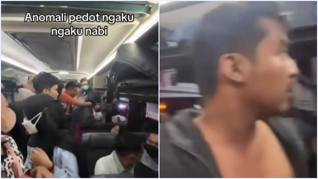 Viral Pria di Sidoarjo Naik Bus lalu Bikin Gaduh, Ngaku Nabi Lalu Tantang Duel