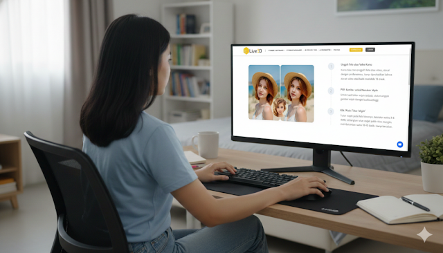 Live3D AI Face Swap: Tukar Wajah Foto & Video Gratis Tanpa Login & Watermark