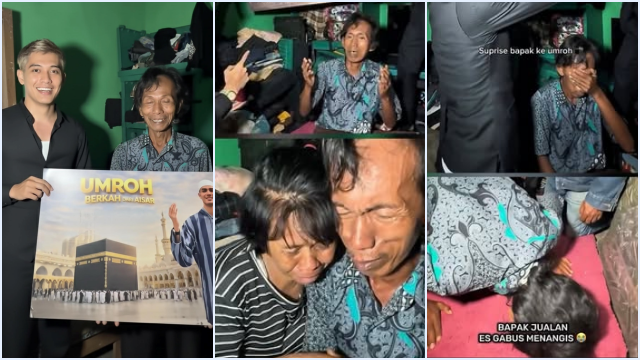 Penjual Es Gabus Sudrajat Dapat Hadiah Umroh dari Aishar Khaled, Kisah Haru yang Viral