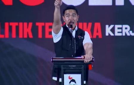 Kaesang Pangarep Menangis di Rakernas PSI, Janji Perjuangan Habis-habisan Demi Menang Pemilu 2029